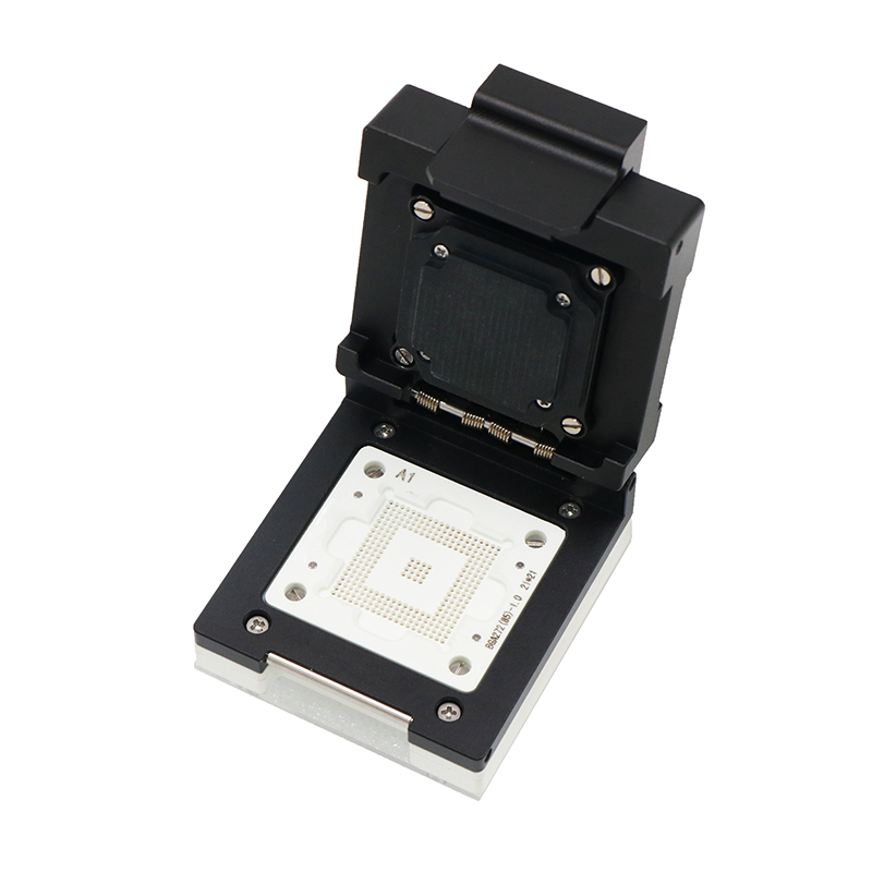 HMILU-BGA272(实际下针85PIN）-1.0mm合金翻盖探针芯片烧录座