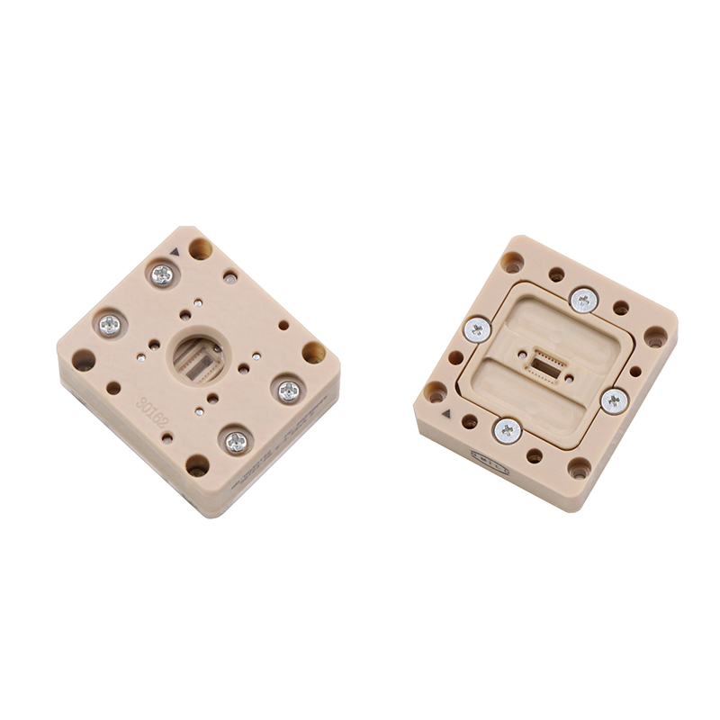 HMILU定制SOT23-16L-0.5mm-3.26x4.2mm蓝宝石盖分离式压合芯片测试座