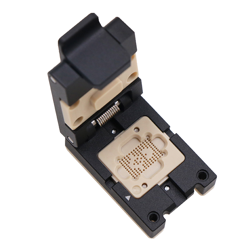 HMILU定制BGA113pin-0.7mm-5.55x9.0mm合金翻盖芯片测试座