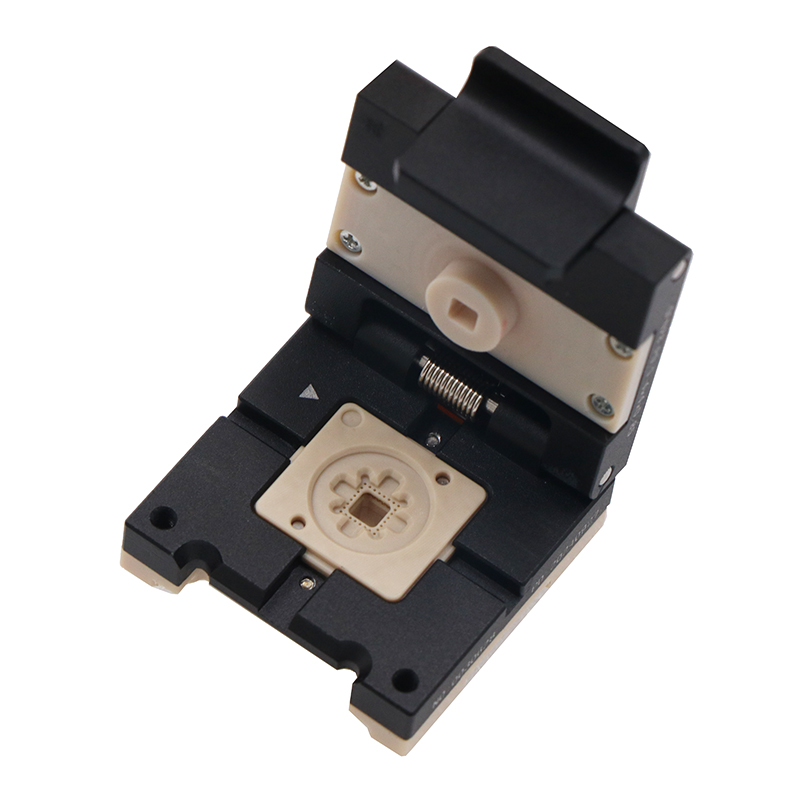 HMILU-QFN28pin-0.5mm-4X4mm合金翻盖探针芯片测试座