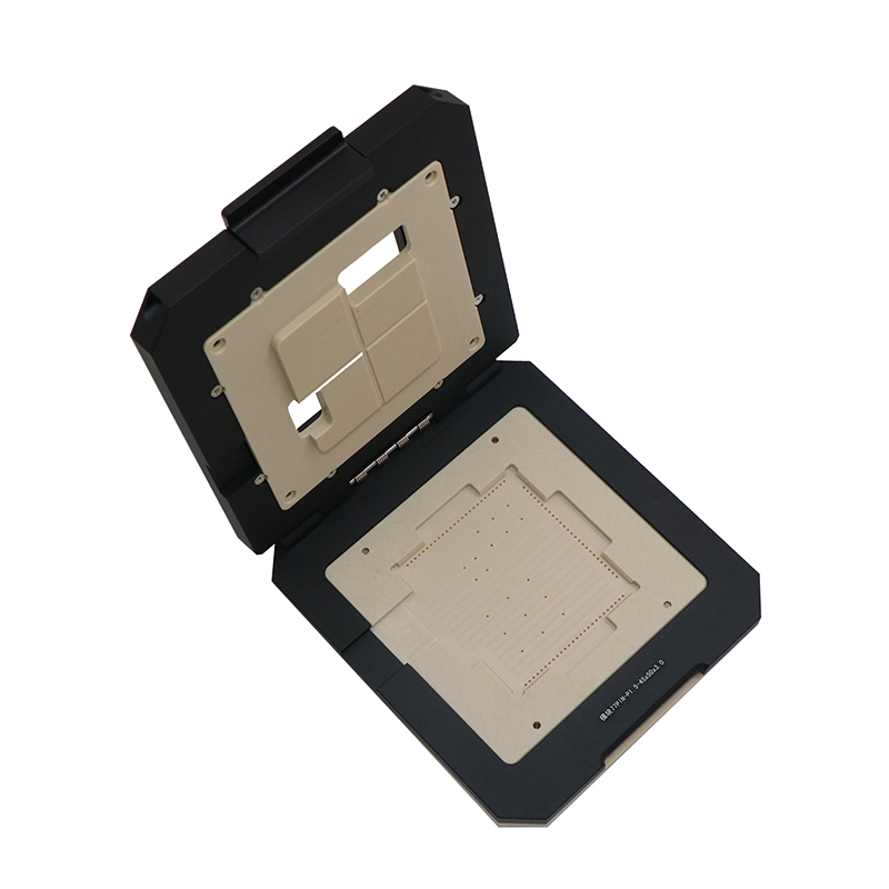 HMILU-射频模块77pin-1.5mm-45x50mm合金翻盖测试座socket HMILU-射频模块77pin-1.5mm-45x50mm合金翻盖测试座socket