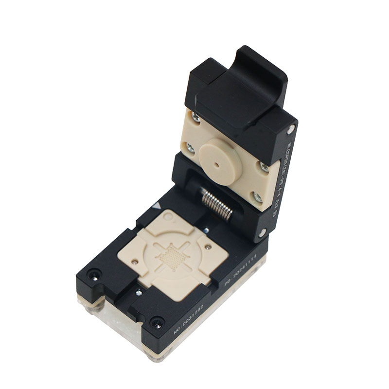 定制WLCSP90pin-0.4mm-4.2×3.95mm合金翻盖探针芯片测试座