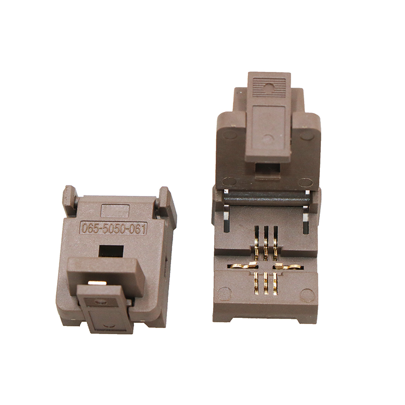 DFN8pin-0.65mm-5×5mm弹片式老化测试座,老炼测试夹具（新款-标准品）
