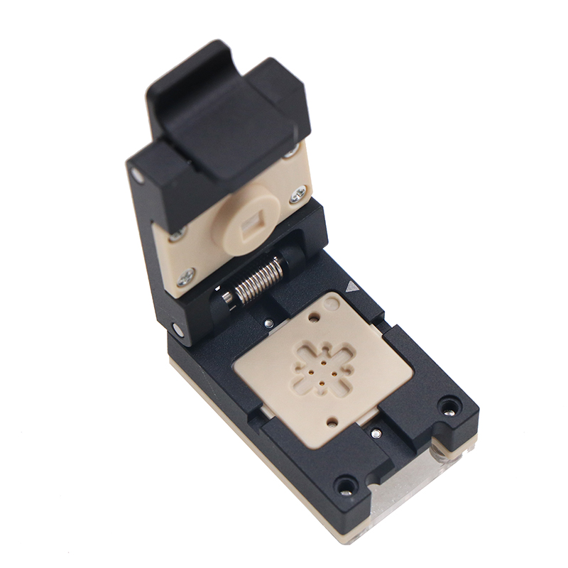 定制SMD4pin-1.8mm-3.75x3.55mm合金翻盖探针器件测试座