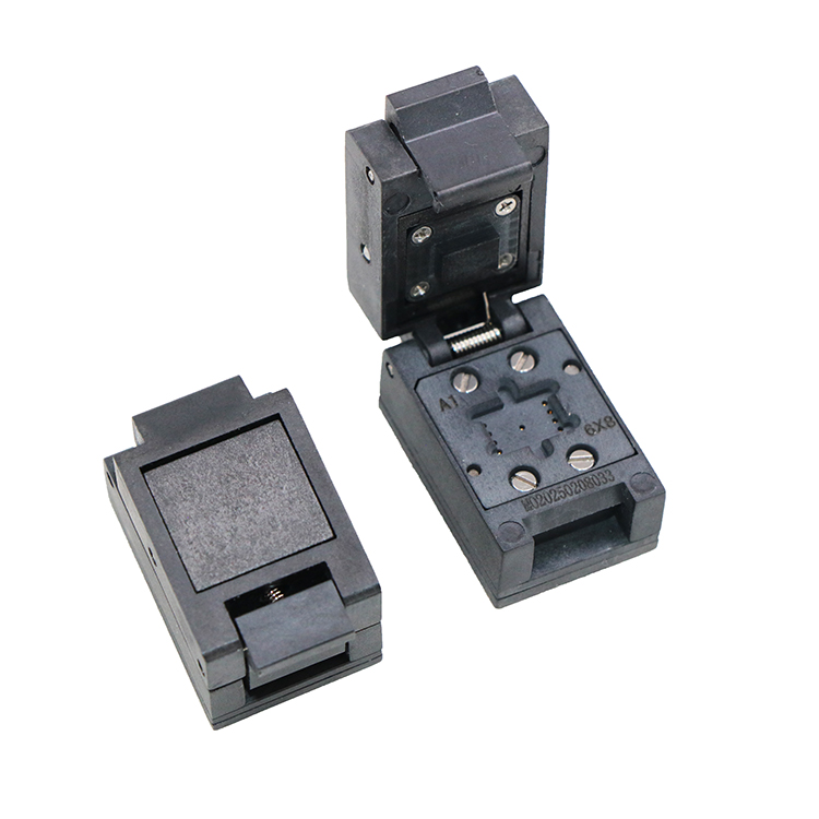 DFN8pin-1.27mm-6×8mm塑胶翻盖芯片测试座socket