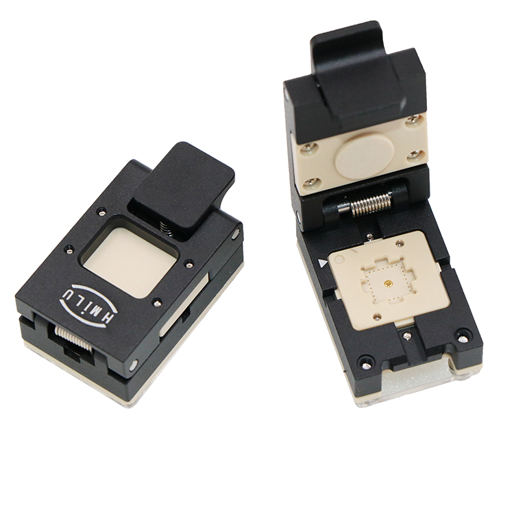 QFN28pin-0.7mm-6.0×6.0mm合金翻盖芯片测试座socket