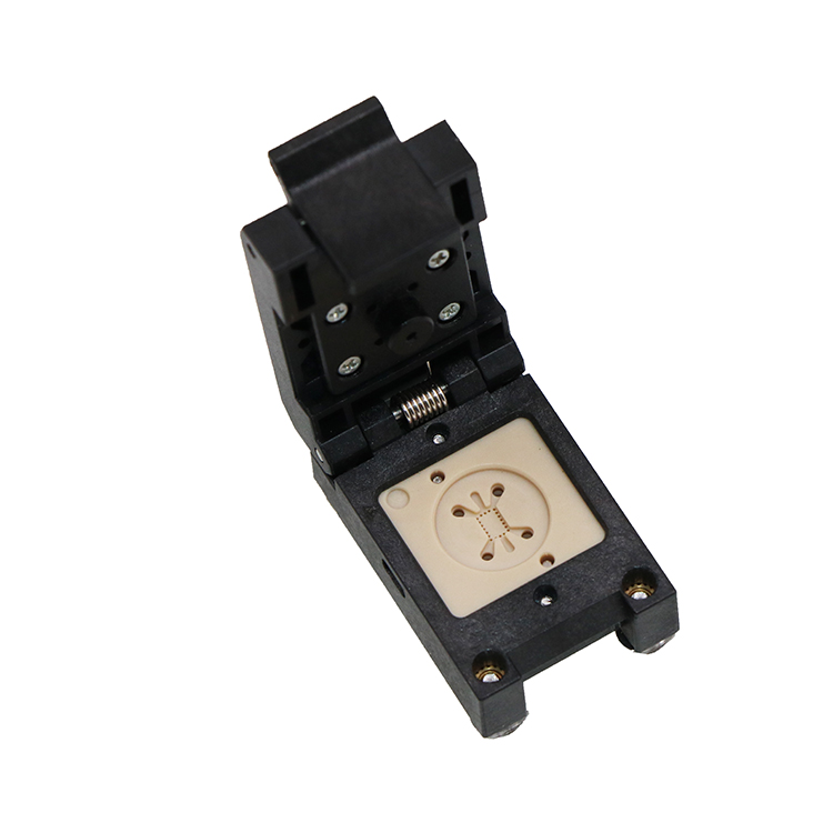 QFN20pin-0.4mm-2×3×0.55mm翻盖式芯片测试座socket