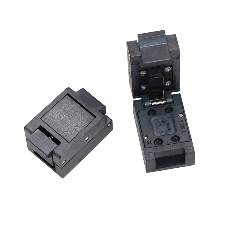 DFN9pin塑胶翻盖式芯片测试座socket
