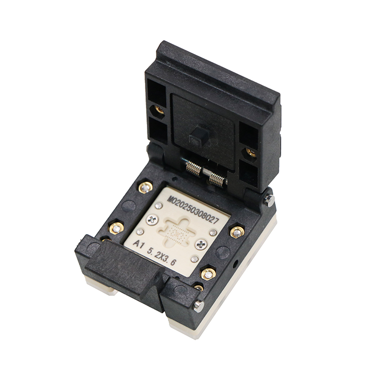 WLCSP48(实际下针9pin)塑胶翻盖式晶圆级芯片测试座socket