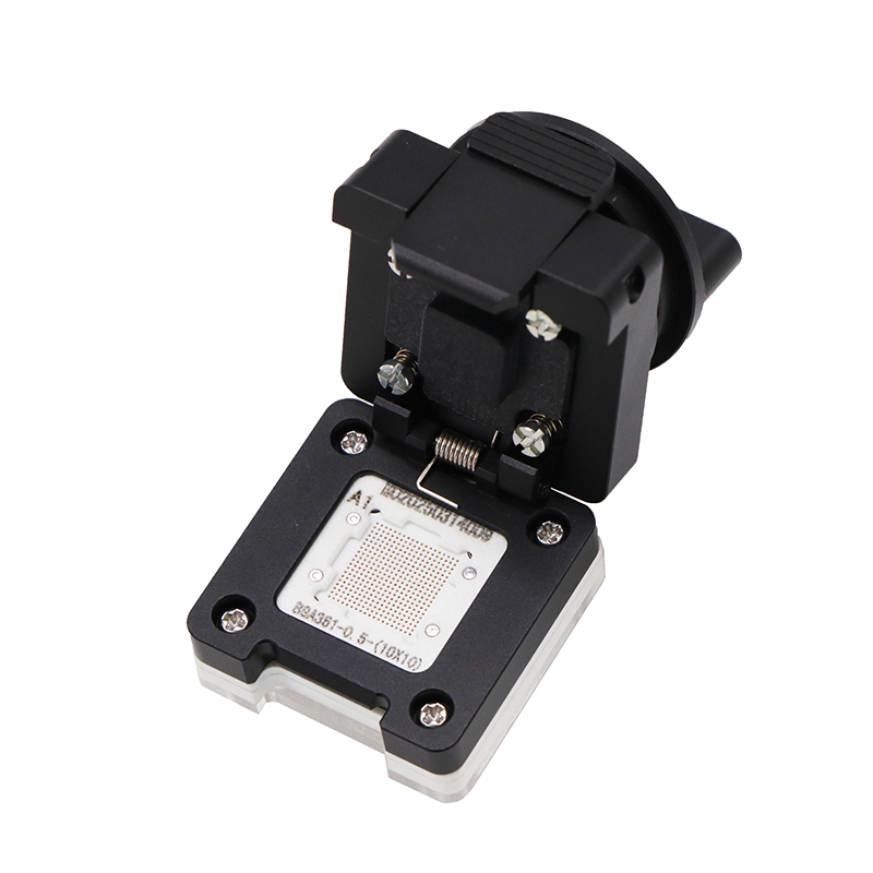 BGA361pin合金旋钮翻盖式探针芯片测试座socket
