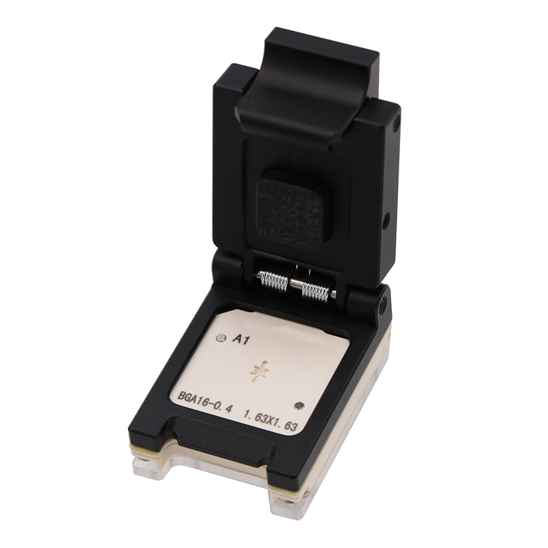 BGA16pin合金翻盖式芯片测试座socket