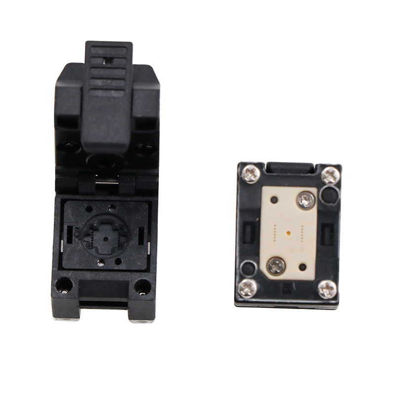 DFN12pin-0.4mm塑胶翻盖式探针芯片测试座socket
