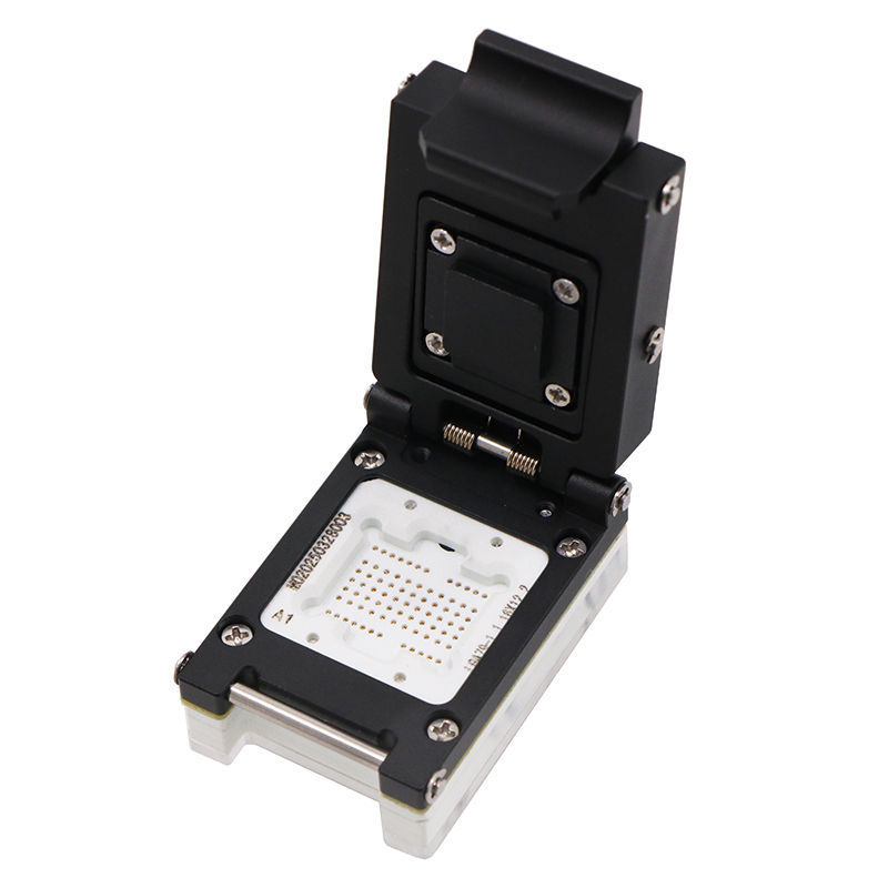 LGA79pin-1.1mm合金翻盖式弹针芯片测试座socket