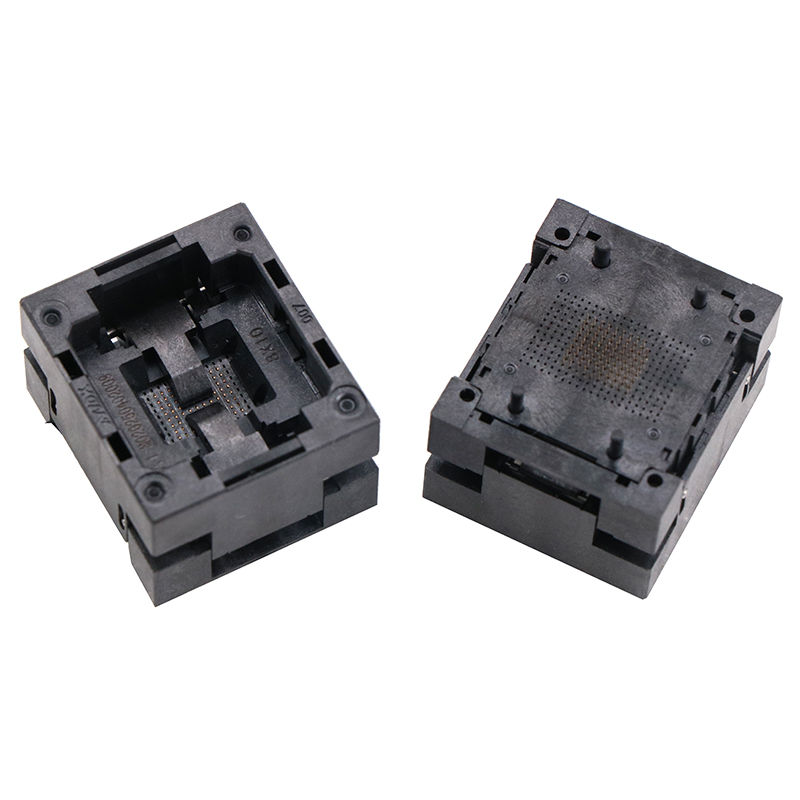 BGA80pin-0.8mm下压式芯片老化测试座socket
