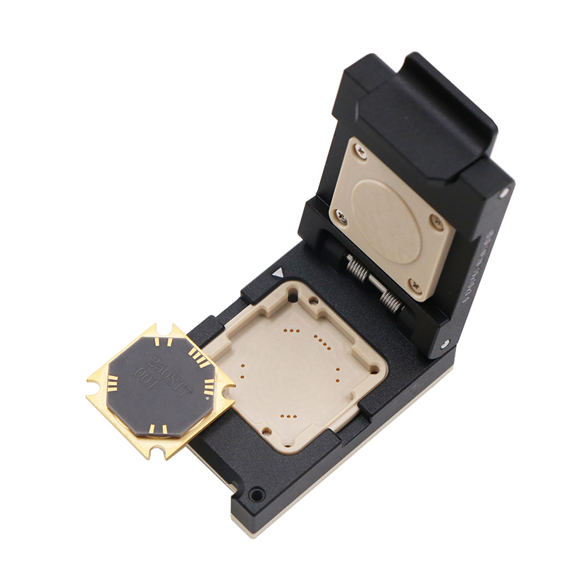 模块14pin(19x19)合金翻盖式探针测试座socket