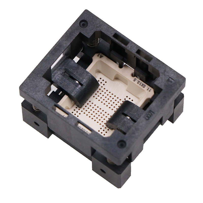 BGA154pin-0.8mm塑胶下压式存储芯片测试座socket