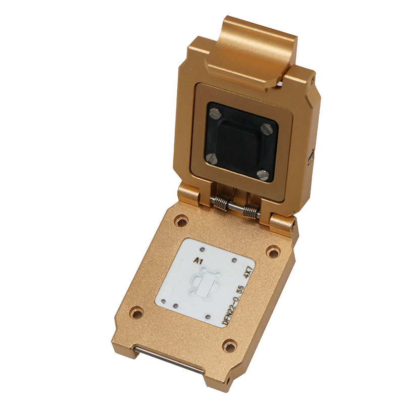 DFN22pin-0.55mm合金翻盖式芯片测试座socket