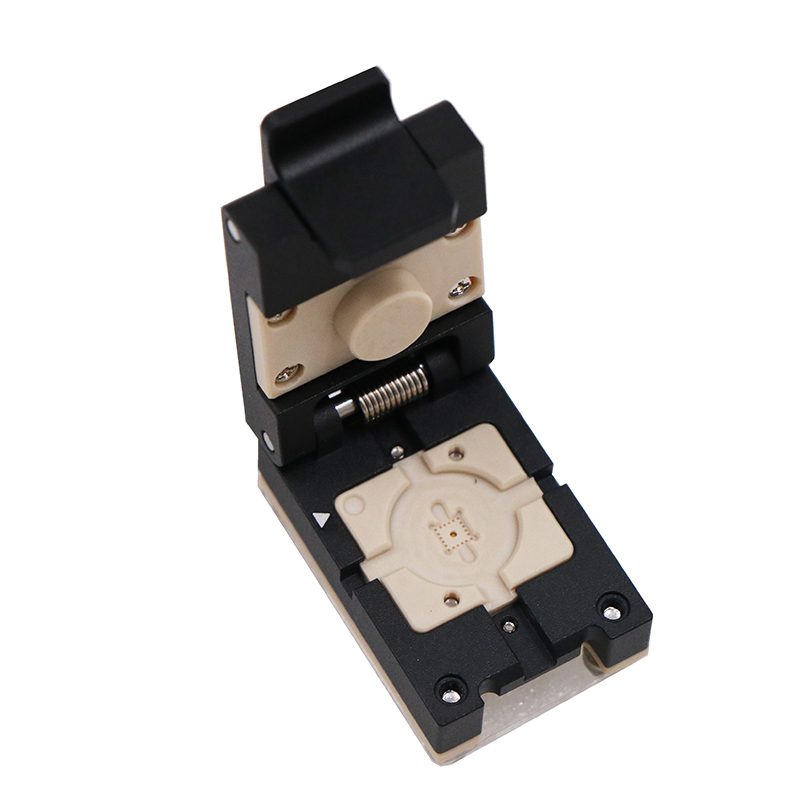 QFN20pin-0.4mm合金翻盖式探针芯片测试座socket