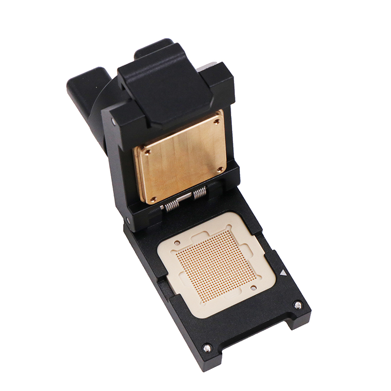 BGA576pin-0.65mm合金旋钮翻盖式芯片测试座socket