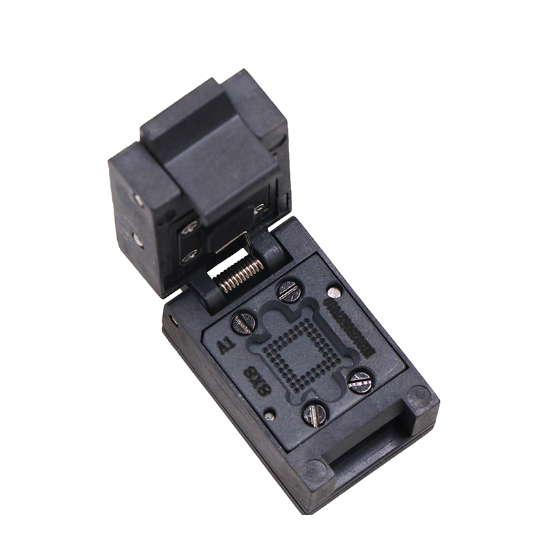 BGA56pin-0.8mm塑胶翻盖式探针测试座socket