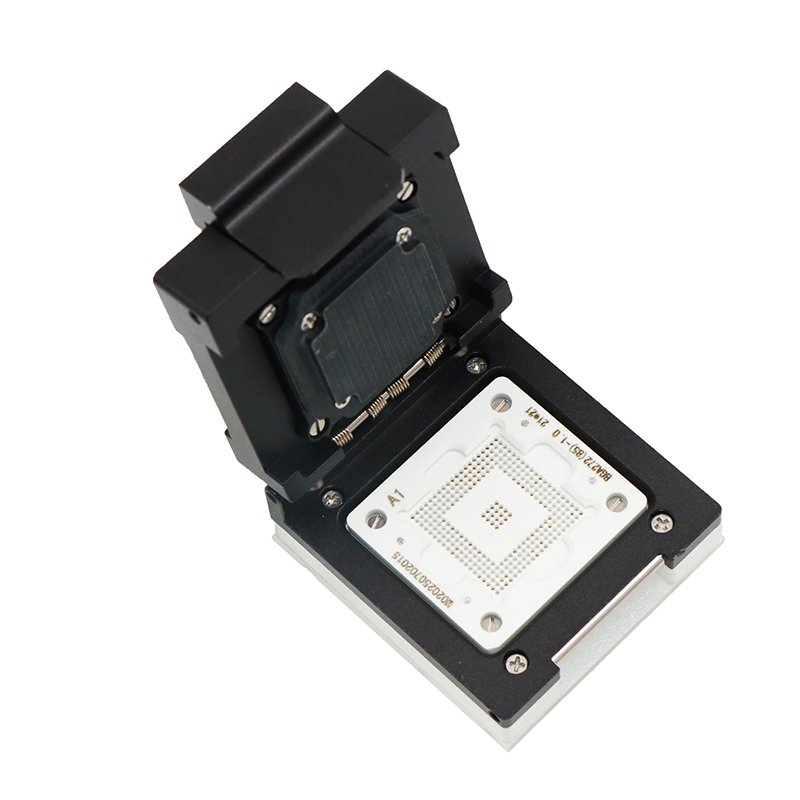 BGA272(实际下针85PIN）-1.0mm-21*21mm合金翻盖探针芯片烧录座
