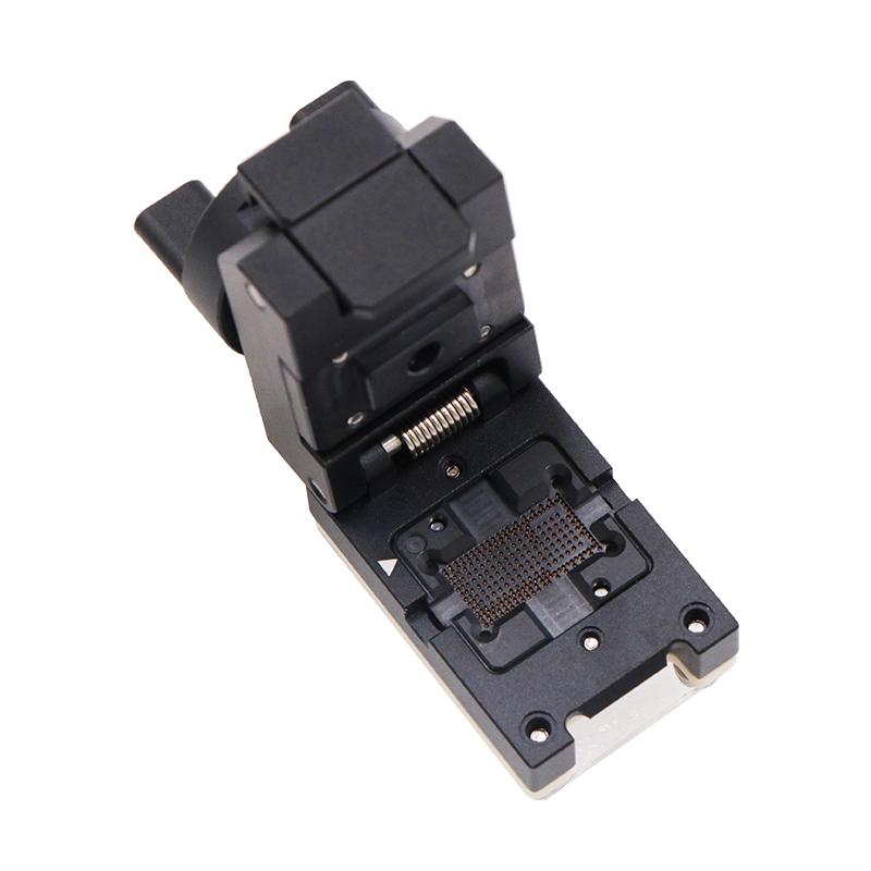 BGA247pin-0.4mm合金旋钮翻盖式探针芯片老化测试座socket